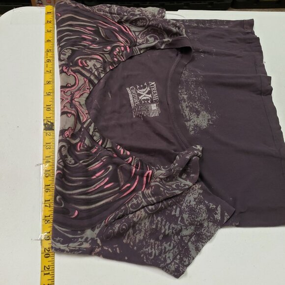 Women's Black and Pink Graphic Top - Picture 8 of 11